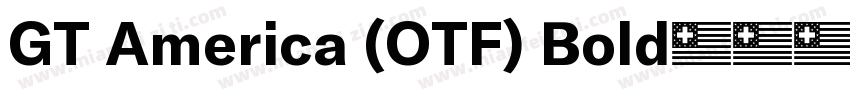 GT America (OTF) Bold字体转换
